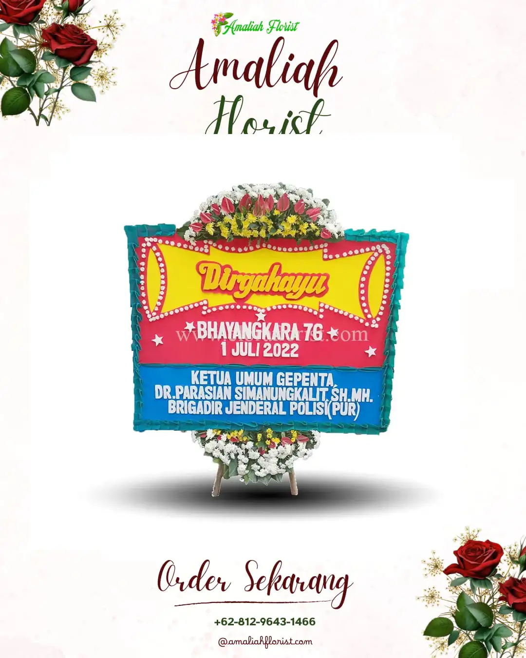 Papan Bunga HUT Ulang Tahun Banjarsari